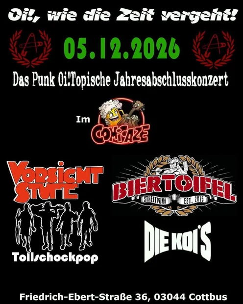 Das Punk Oi!Topische Jahresabschlusskonzert