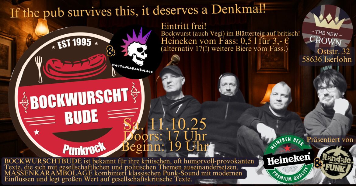 If this pub survies this, it deserves a Denkmal!