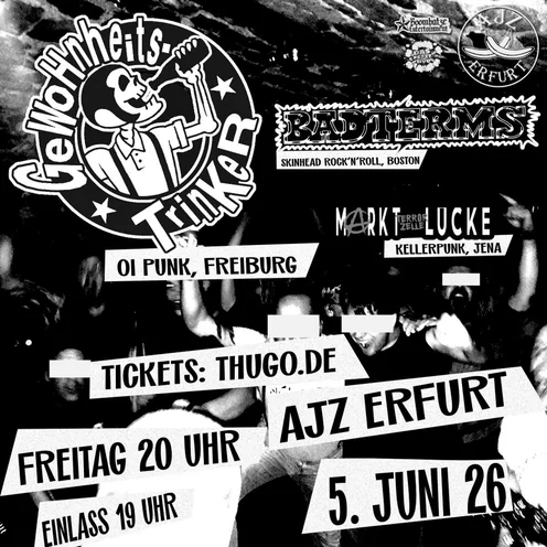 Gewohnheitstrinker, Badterms & Marktlücke Terrorzelle