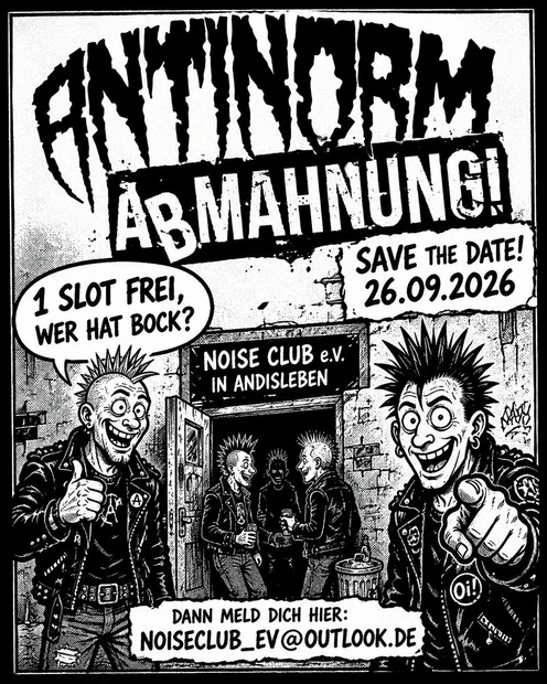NoiseClub : Antinorm & Abmahnung & Tba